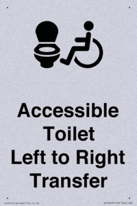 Accessible Toilet with Left to Right Transfer